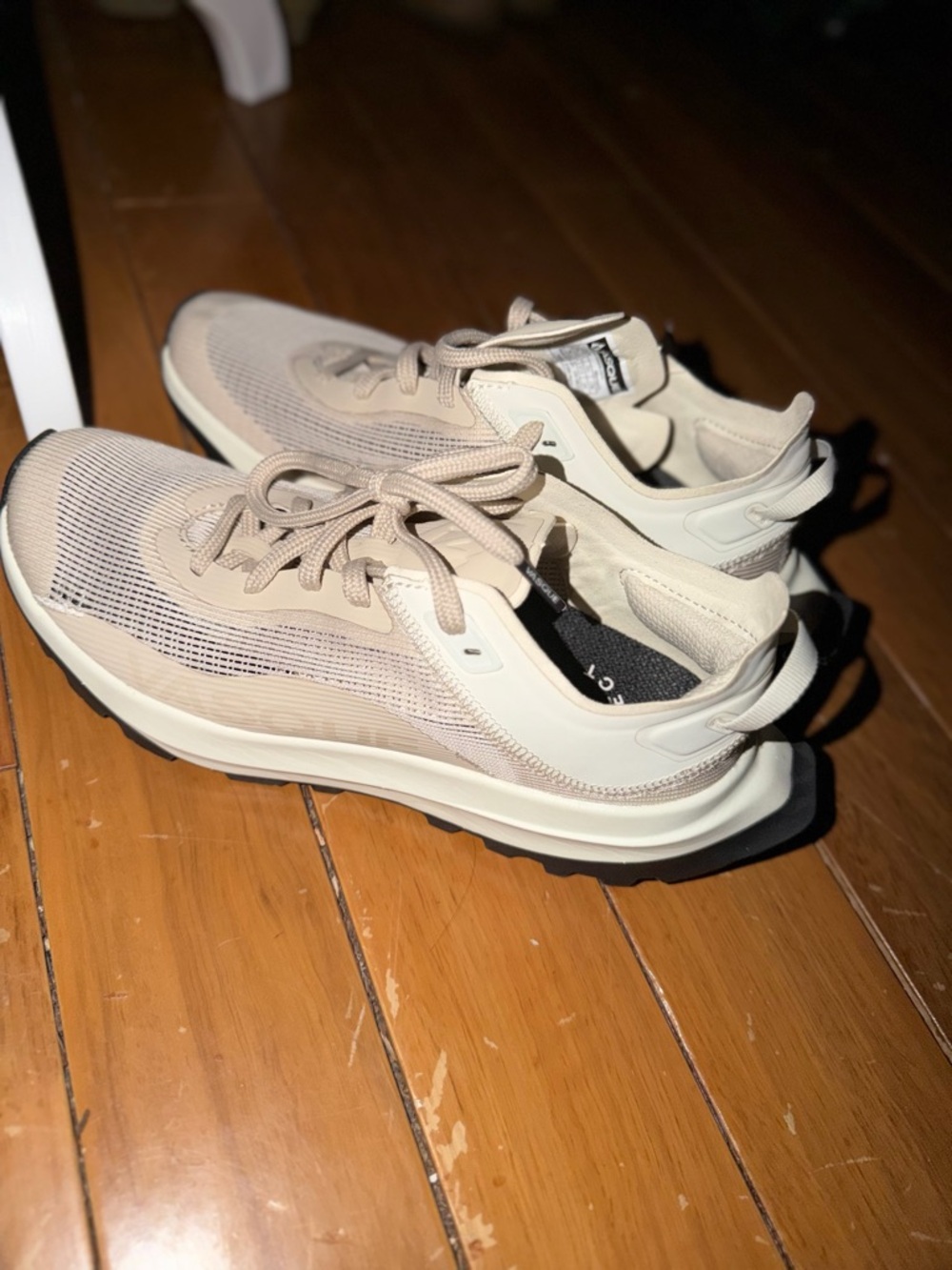 Vasque Cream and Black Trail Sneakers